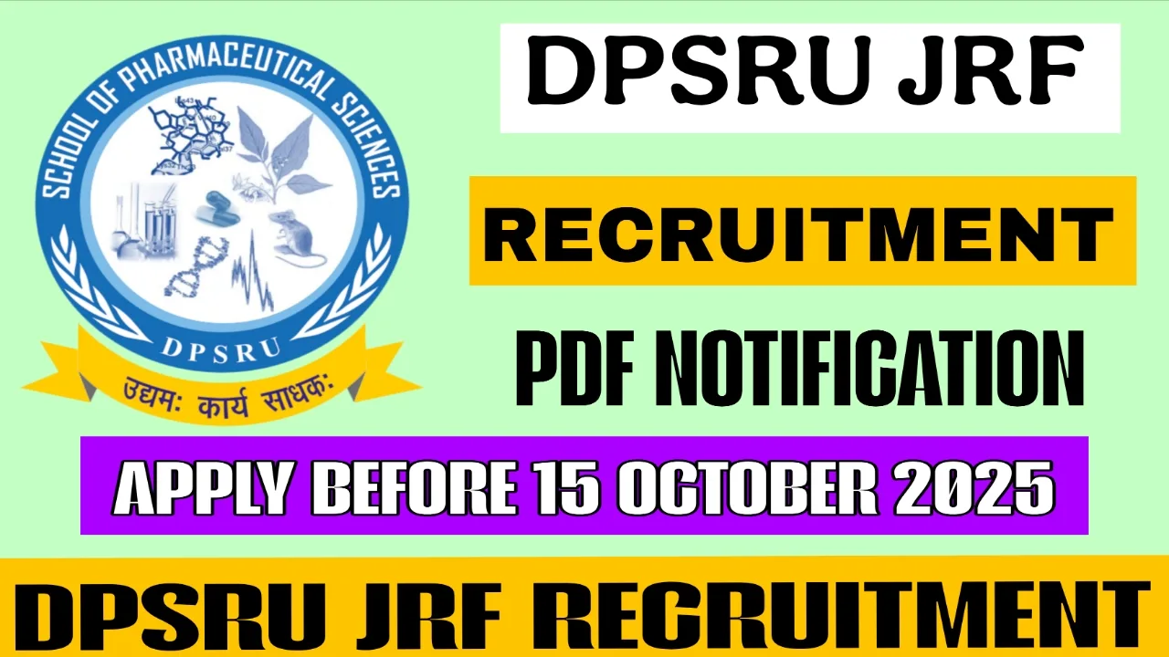 DPSRU JRF RECRUITMENT