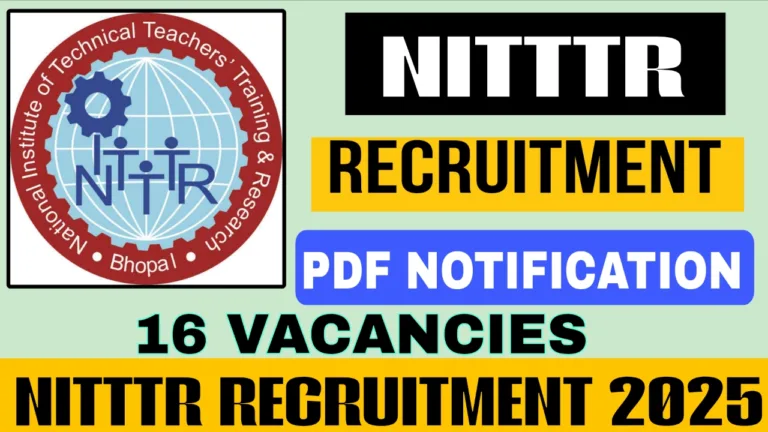 NITTTR RECRUITMENT 2025